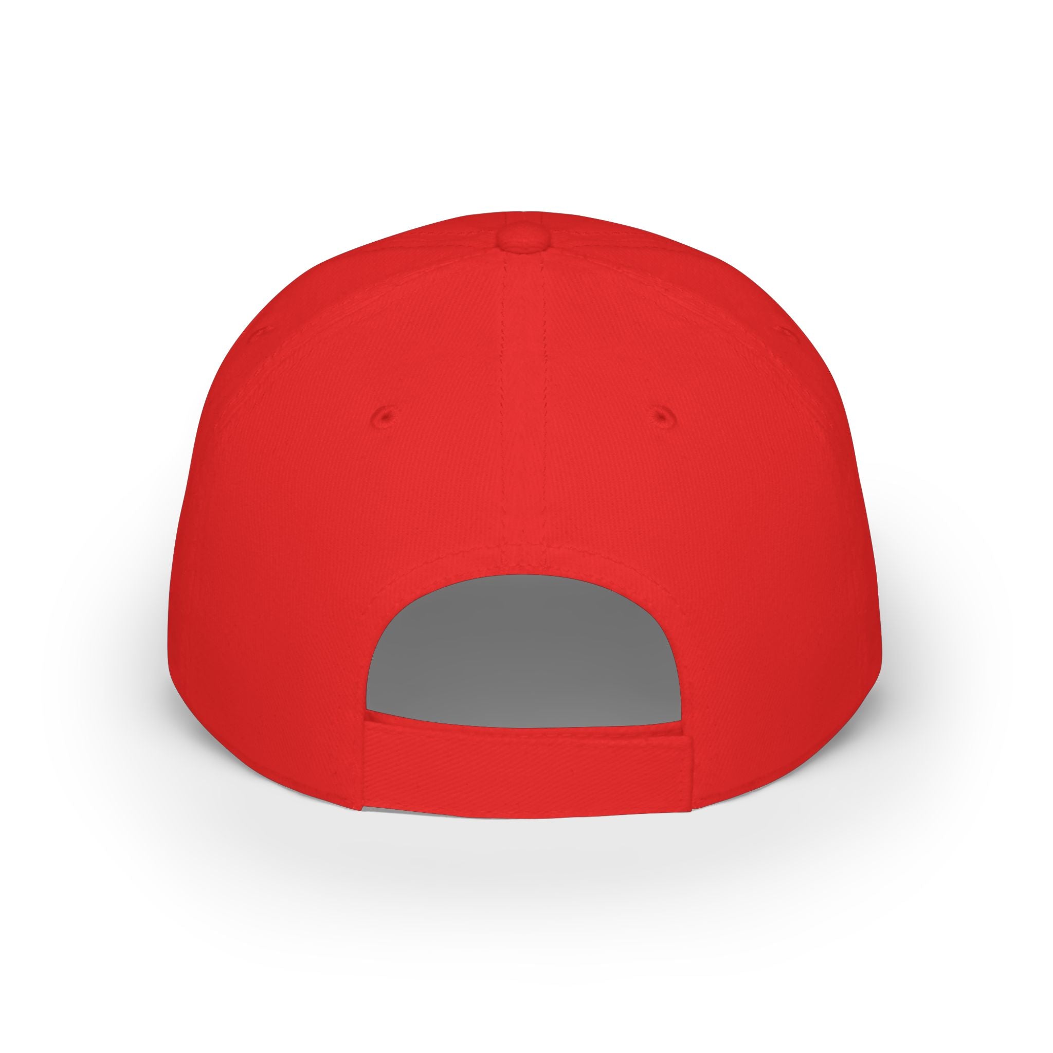 Red Soles & Champagne Baseball Cap | Script Text Embroidered Hat