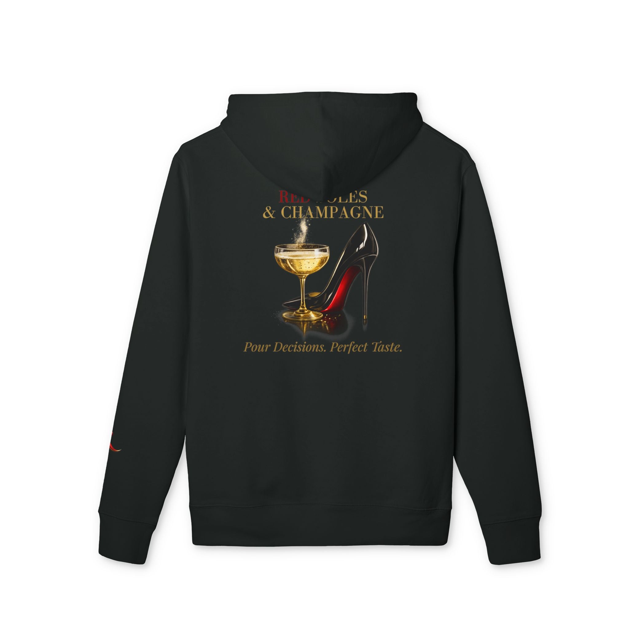 Red Soles & Champagne™ | Noir Edition Hoodie | Icon Design
