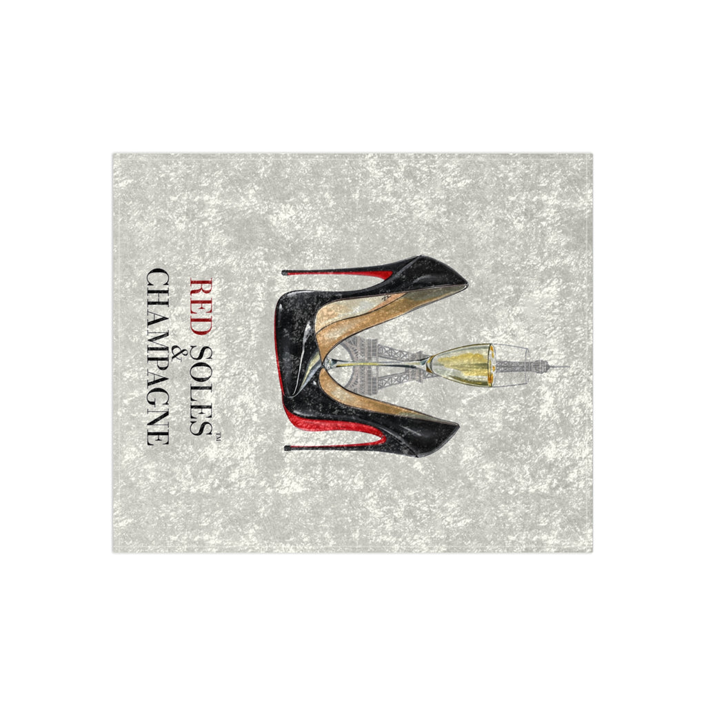 Red Soles & Champagne™ Signature Crushed Velvet Blanket
