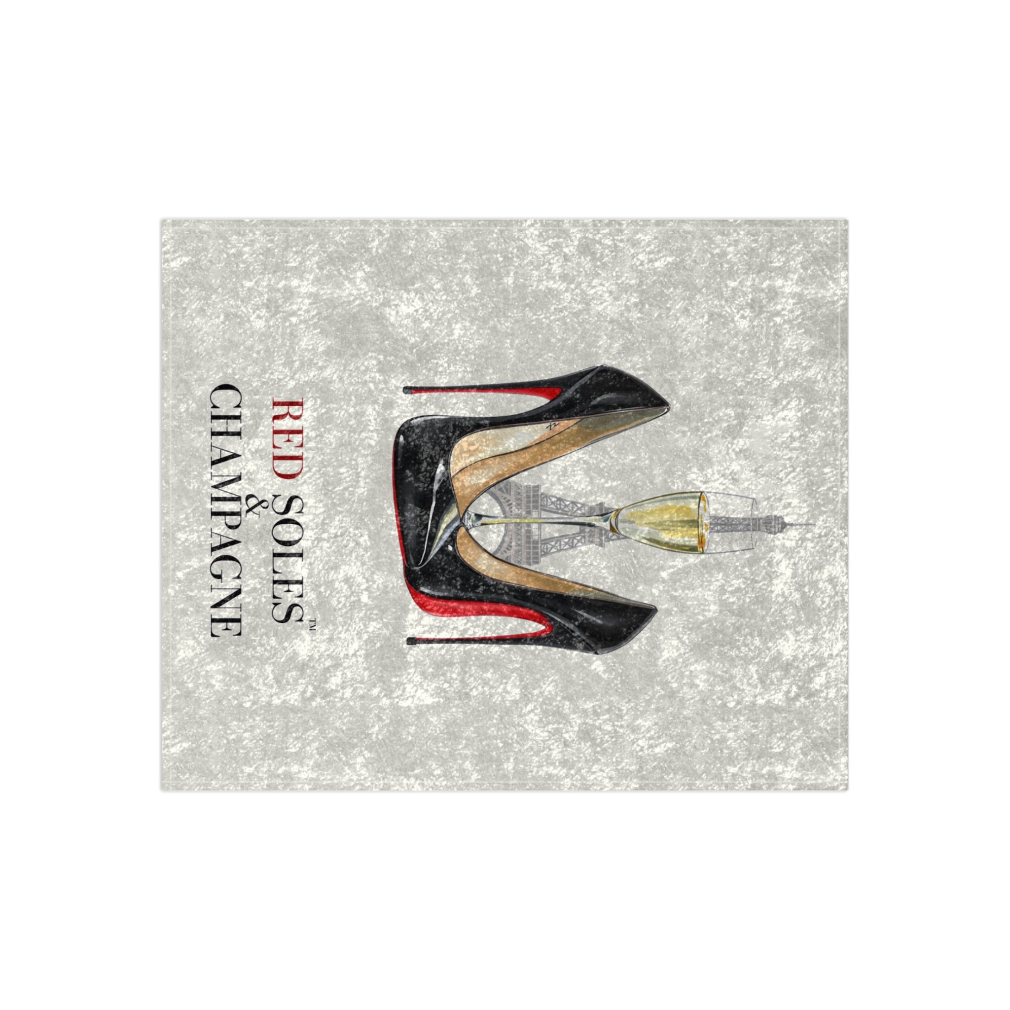 Red Soles & Champagne™ Signature Crushed Velvet Blanket
