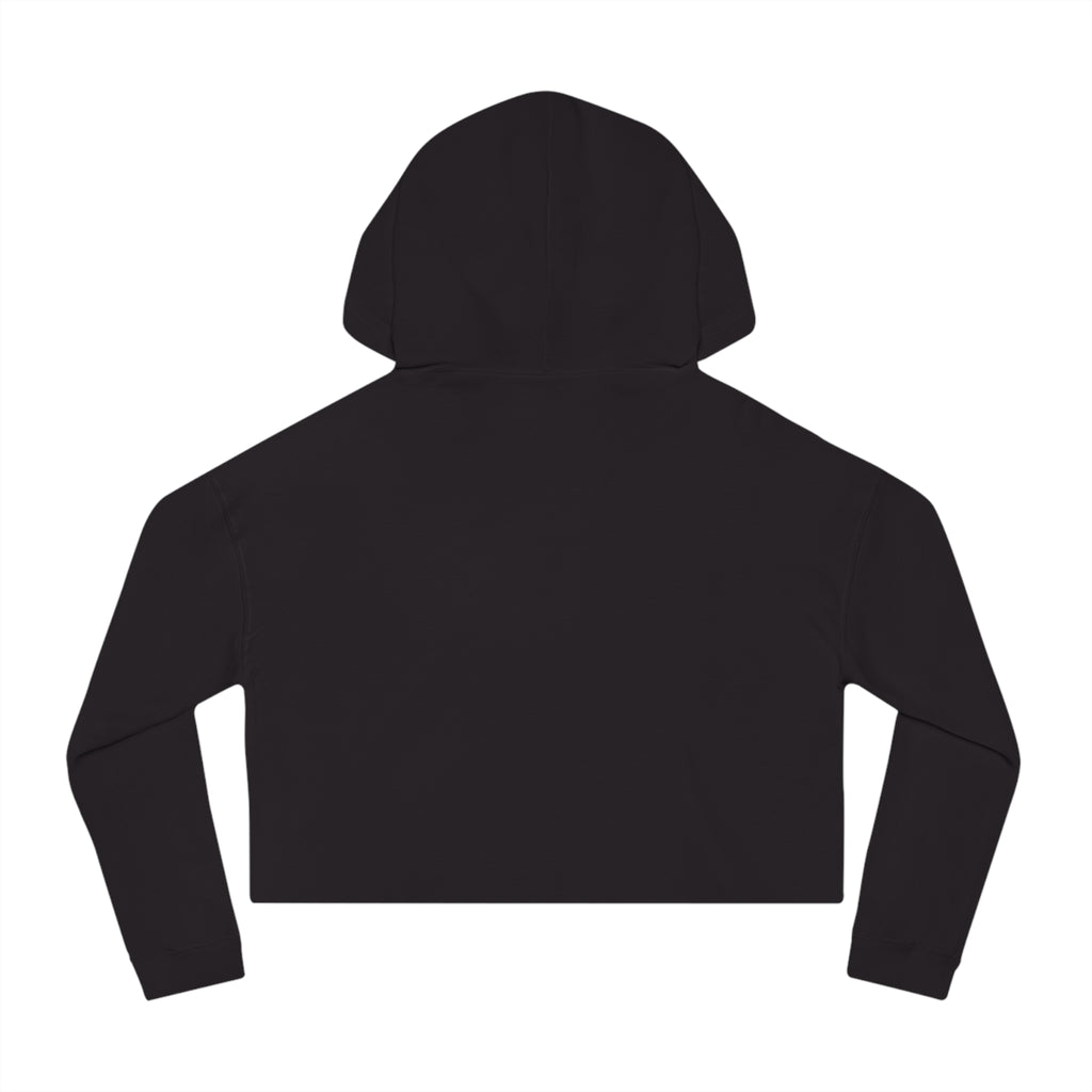 Red Soles & Champagne™ — Noir Edition Cropped Hoodie | Relaxed Cropped Fit