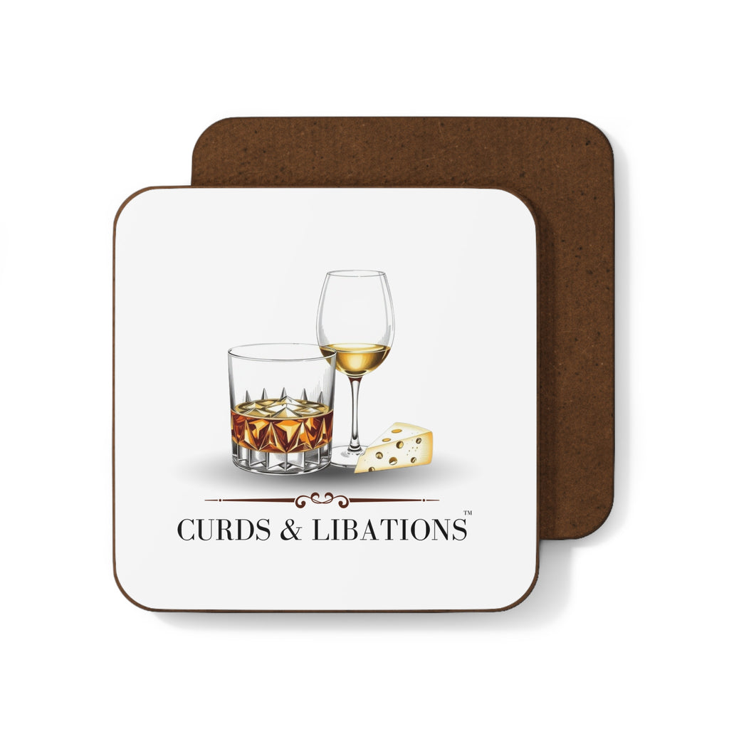 Curds & Libations™ Hardboard Coaster