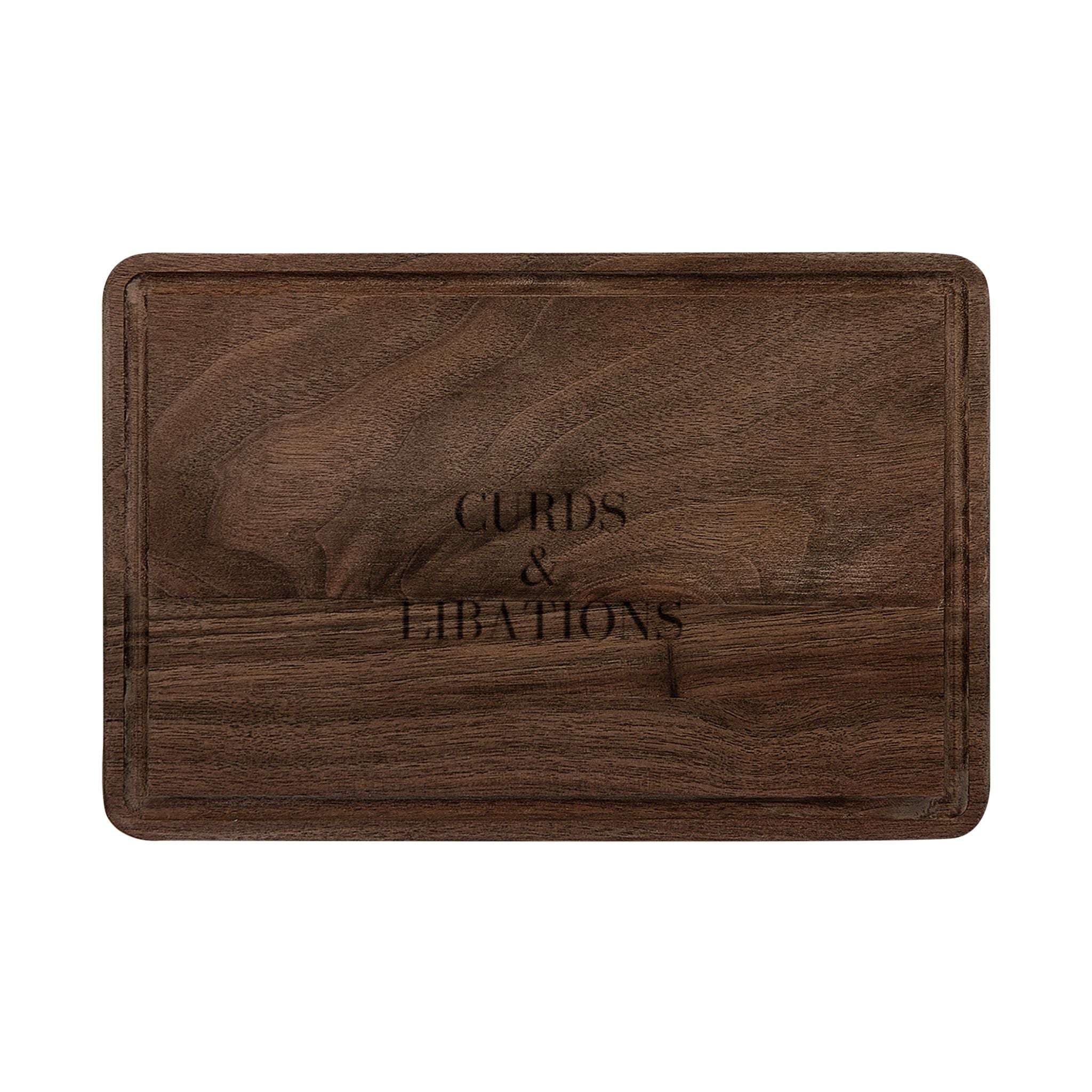 Curds & Libations™ Heritage Wooden Cutting Board