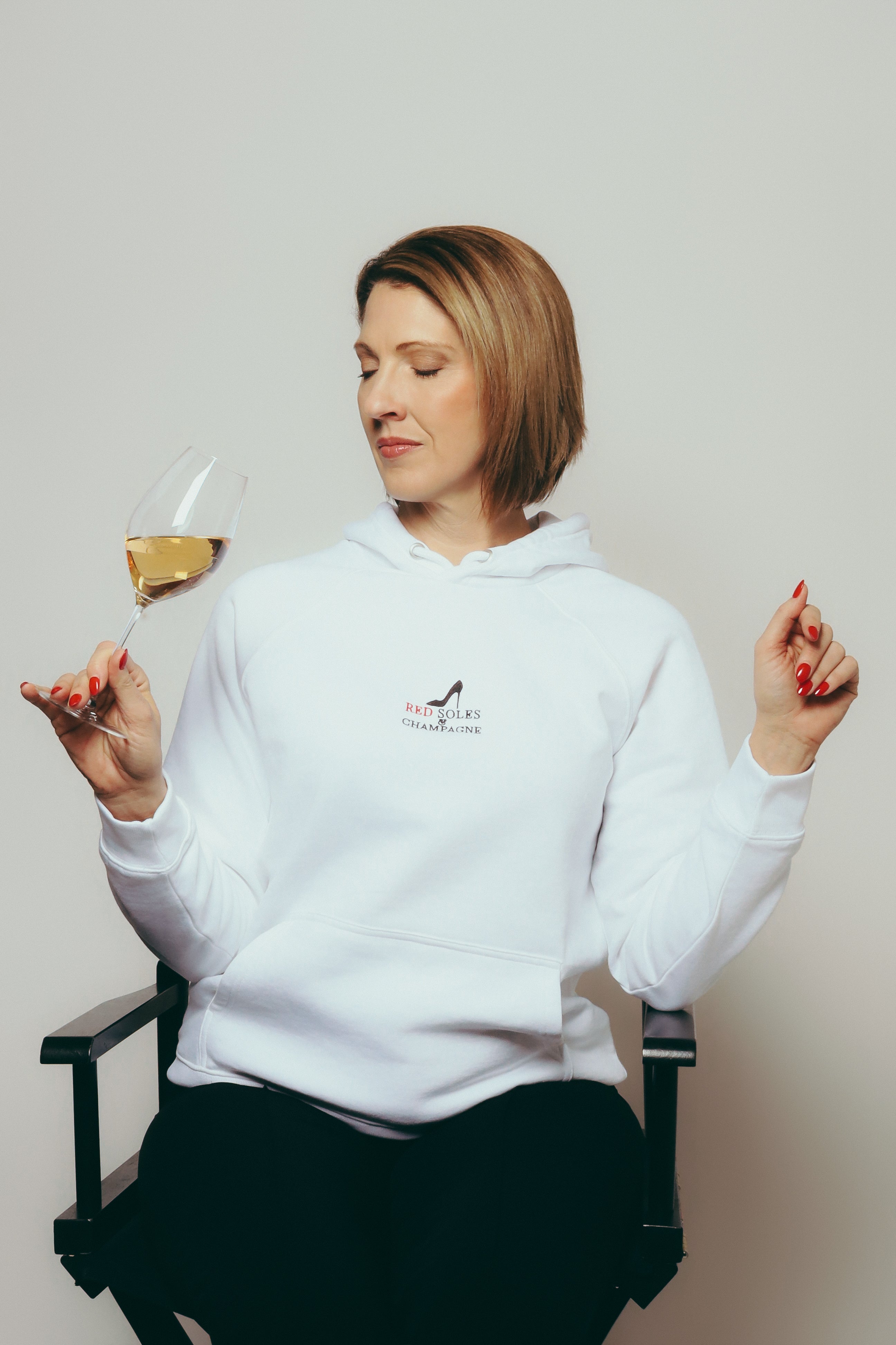 Red Soles & Champagne™ Signature Embroidered Hoodie