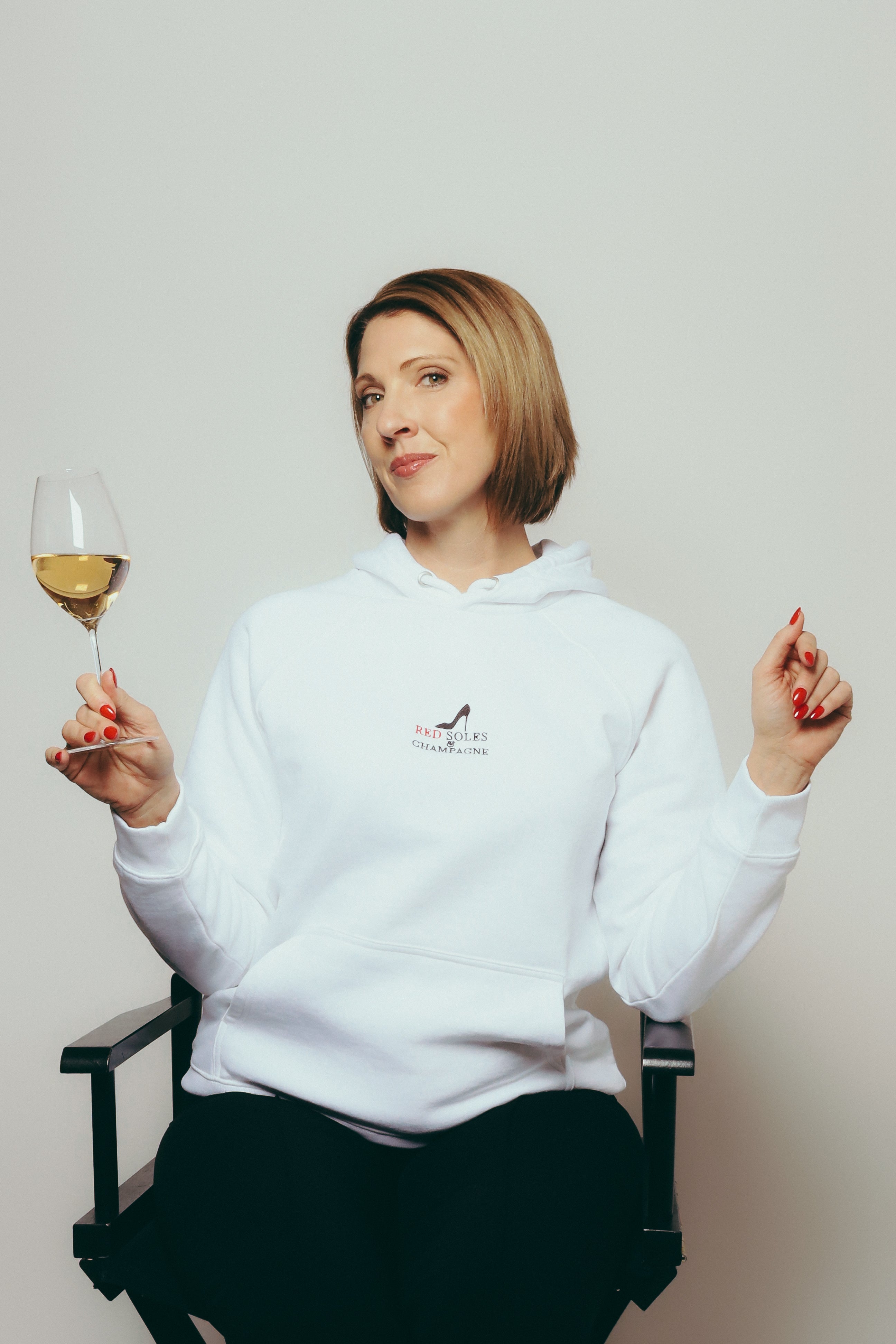 Red Soles & Champagne™ Signature Embroidered Hoodie