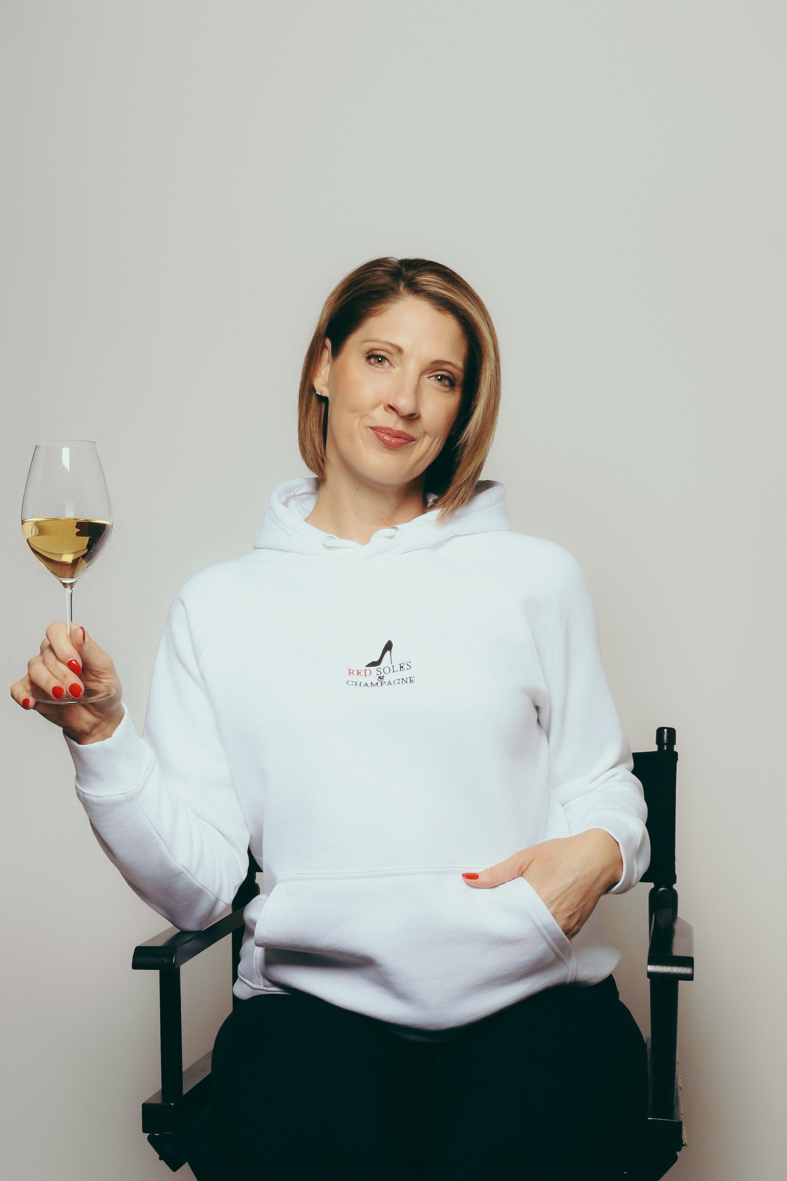 Red Soles & Champagne™ Signature Embroidered Hoodie