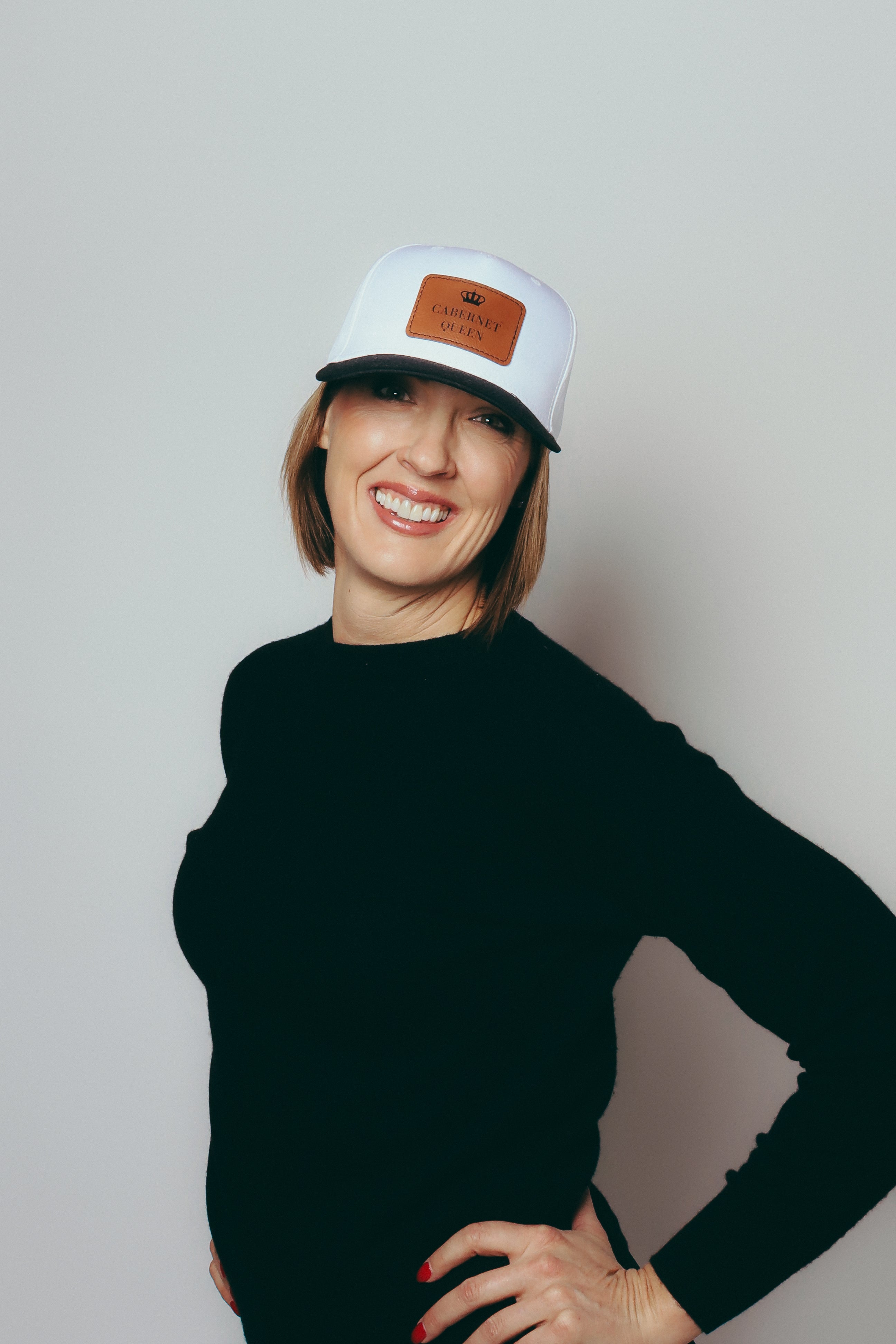 Cabernet Queen™ Heritage Leather Patch Cap