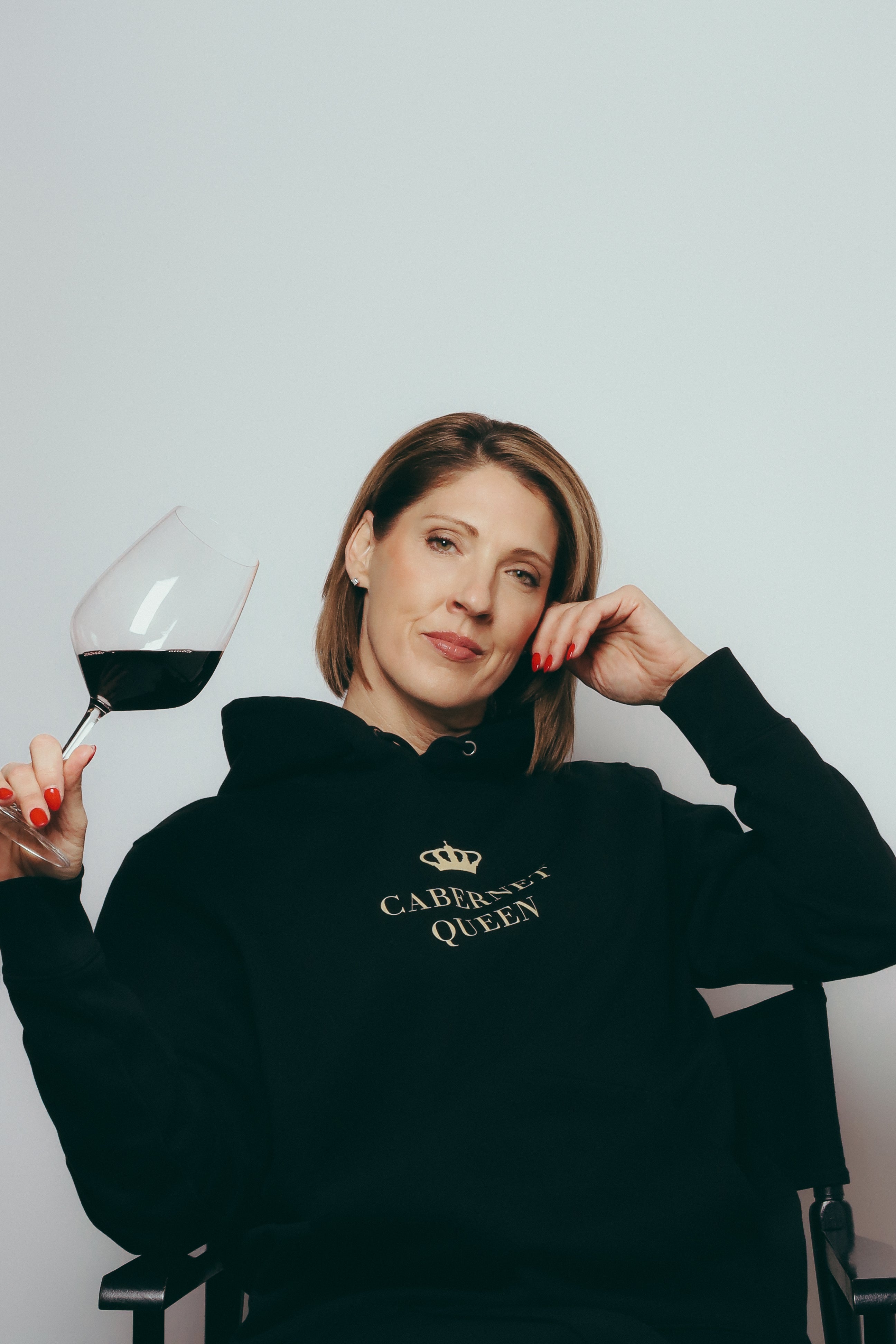 Cabernet Queen™ Black Signature Hoodie