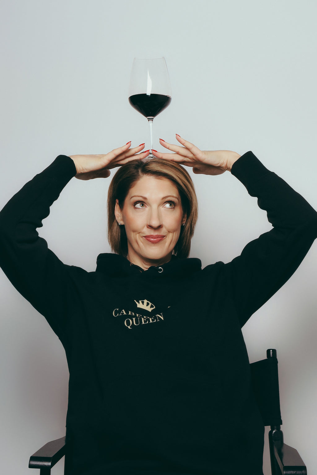 Cabernet Queen™ Black Signature Hoodie