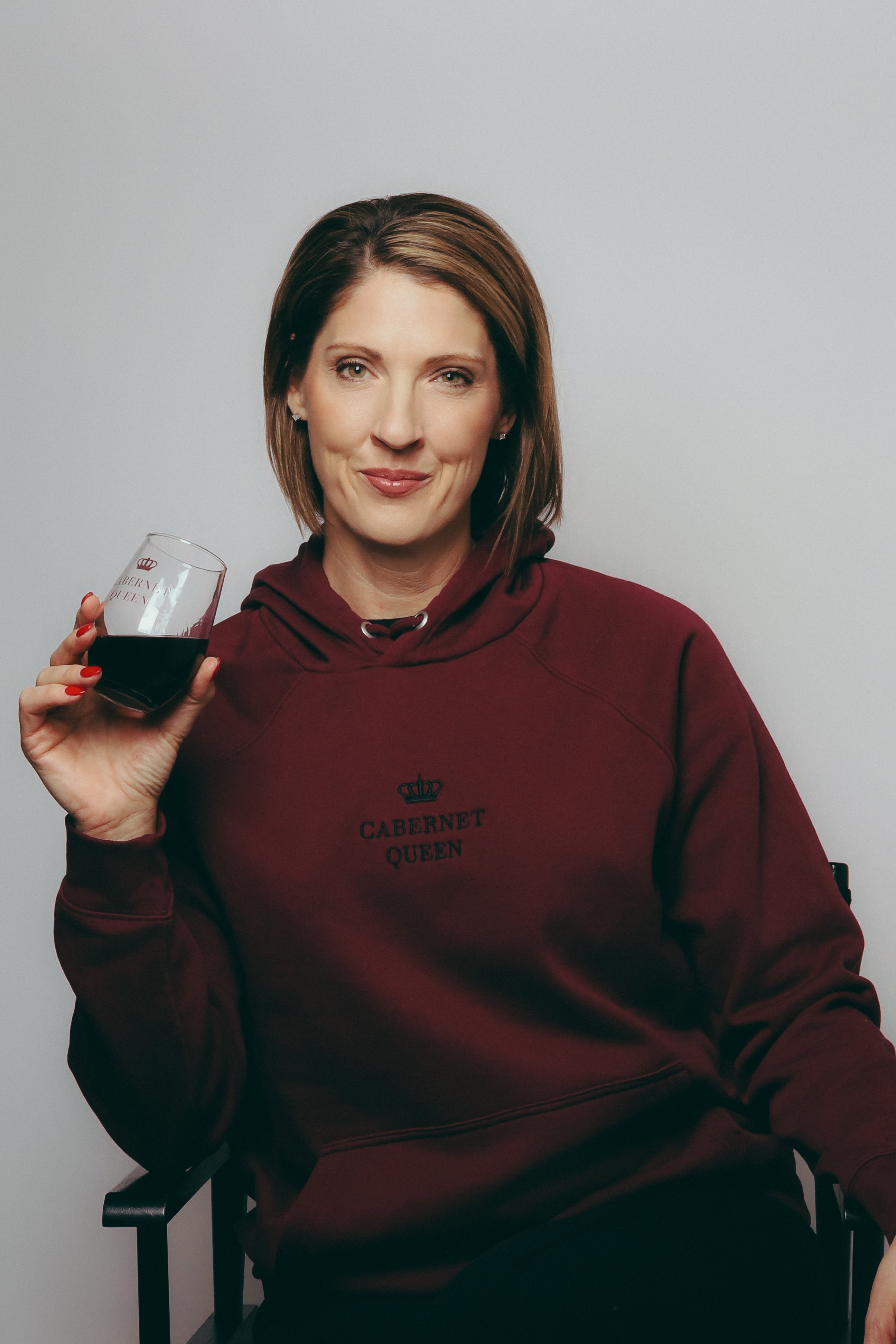 Cabernet Queen™ Burgundy Signature Hoodie (Embroidery)