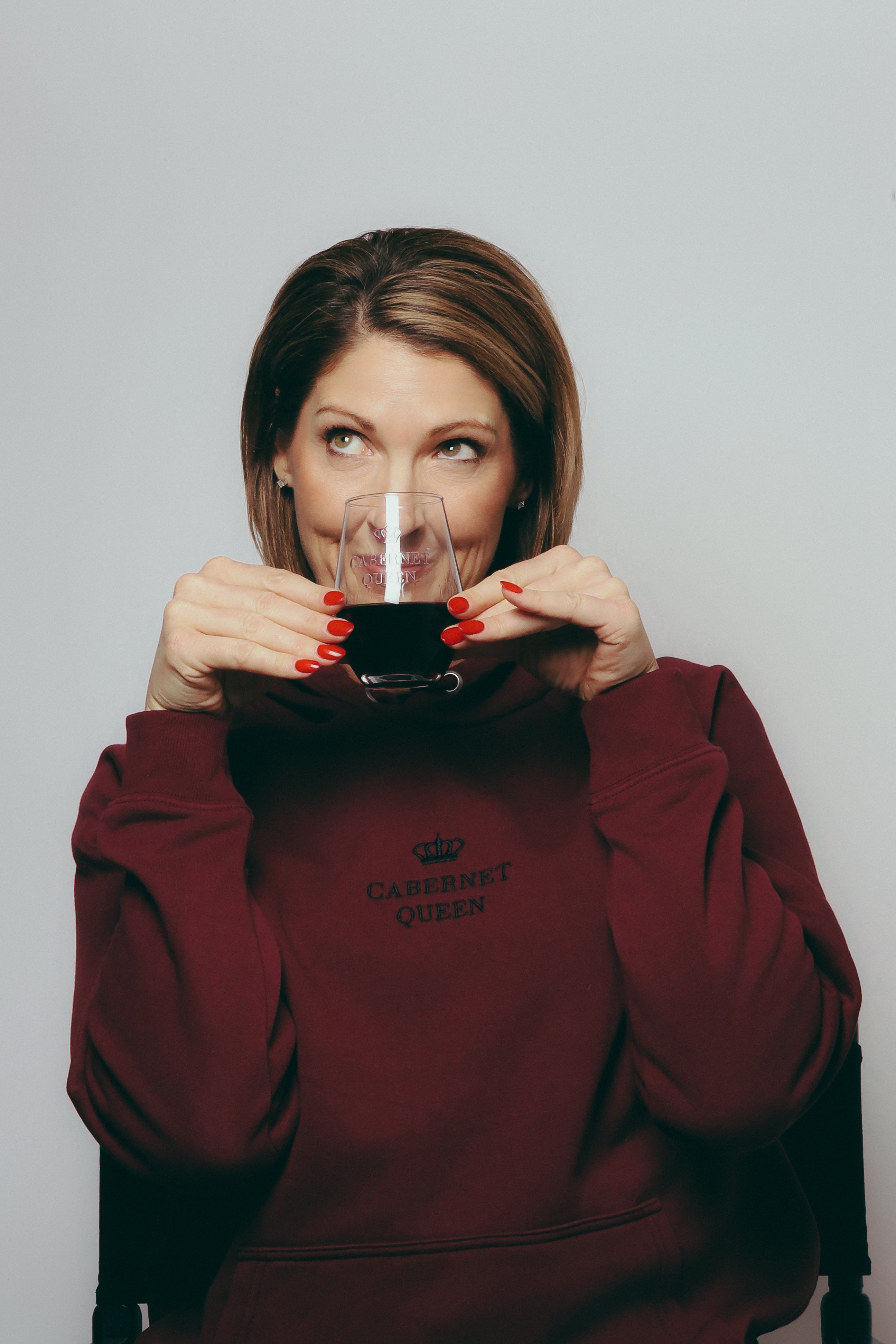Cabernet Queen™ Burgundy Signature Hoodie (Embroidery)