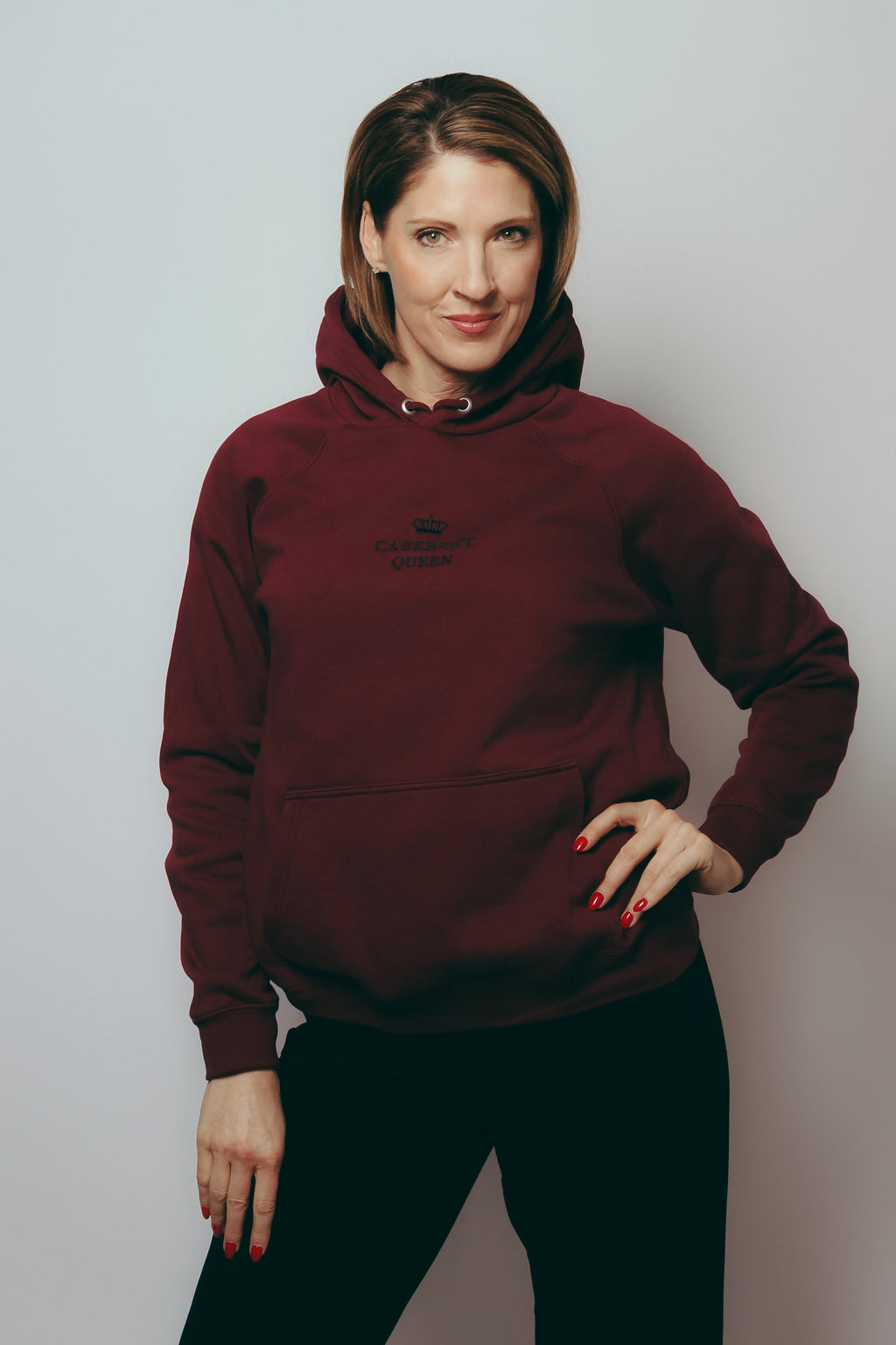 Cabernet Queen™ Burgundy Signature Hoodie (Embroidery)
