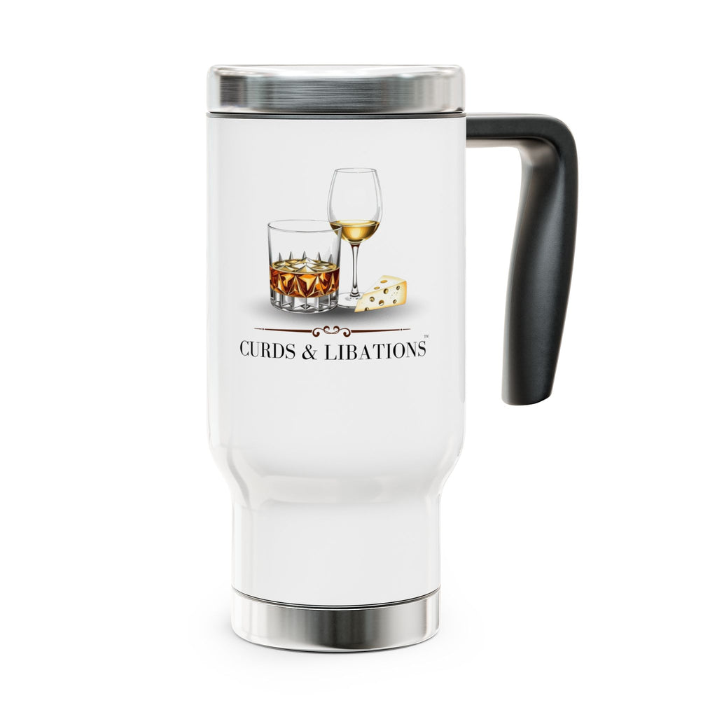 Curds & Libations™ Stainless Steel Travel Mug (14 oz)